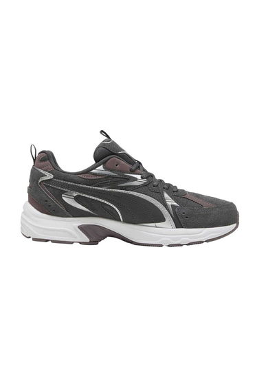 Puma Mens Milenio Tech Leather Low Trainers - Slate/White