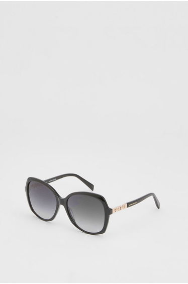 Rounded Gold Detail Sunglasses