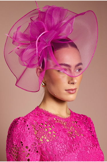 Structured Mesh Bow Flat Fascinator