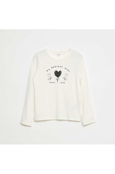 Printed T-shirt WHITE