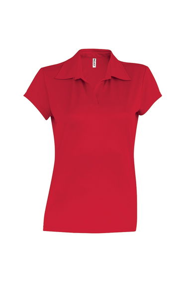 Kariban Proact Womens/Ladies Short Sleeve Performance Polo Shirt - Red
