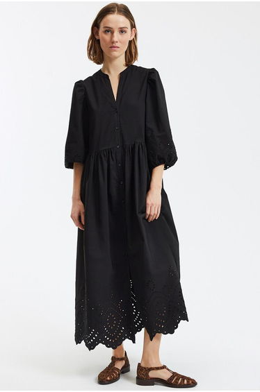 Broderie Anglaise Maxi Dress