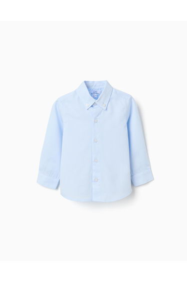 LS SHIRT DOBBY LIGHT BLUE