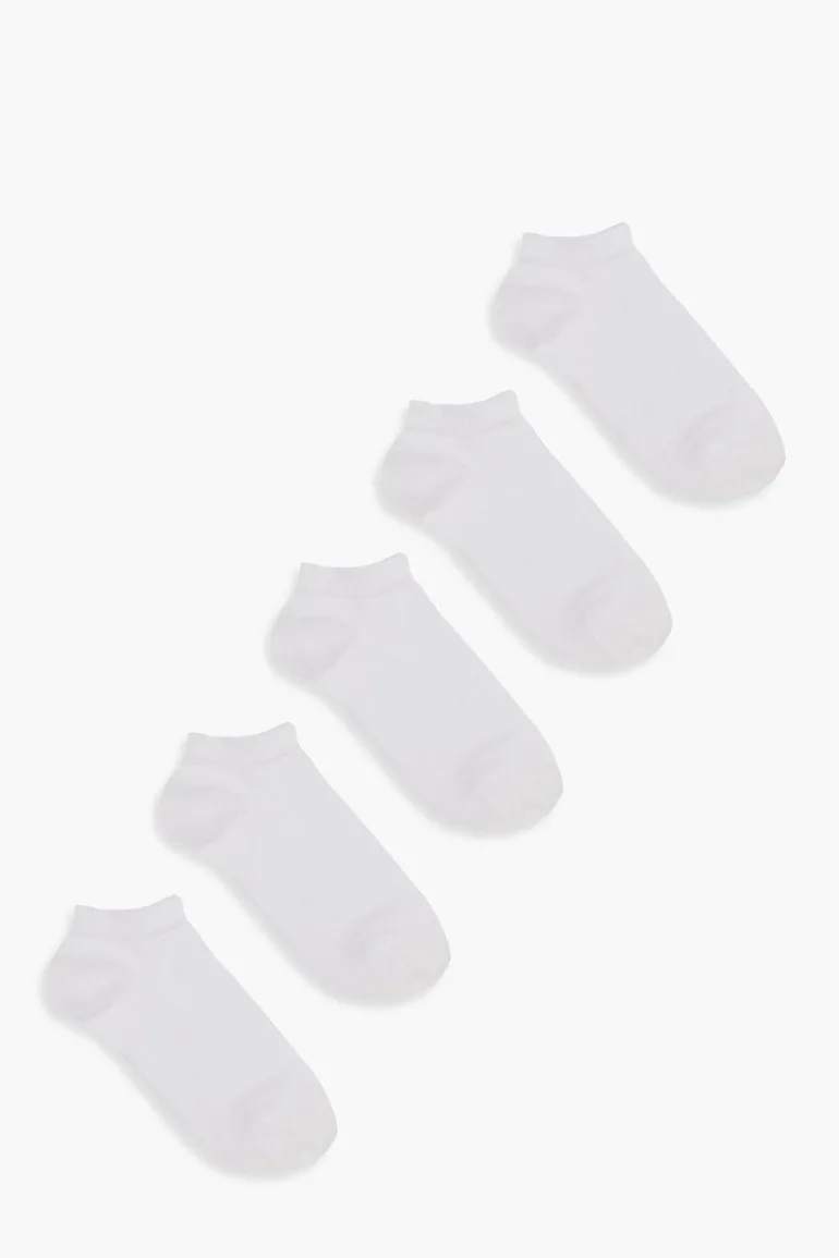Trainer Socks 5 Pack - white