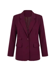Trendyolmilla Wardrope Essentials – Plum Pocket Detailed Blazer - 4