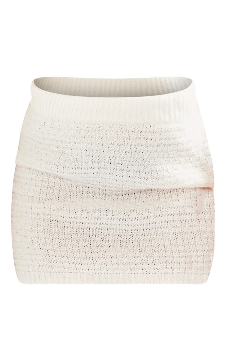 Petite Cream Boucle Mini Skirt - 5