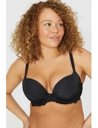 DD+ Penny Plunge Bra - black