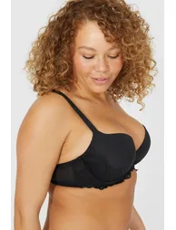 DD+ Penny Plunge Bra - black - 1