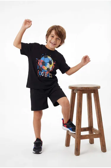 Black Boy's Pajama Set