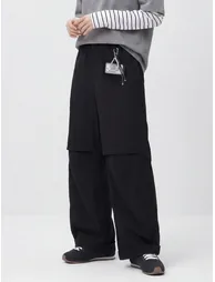 Women's Relaxed Waist Casual Pants - 1
