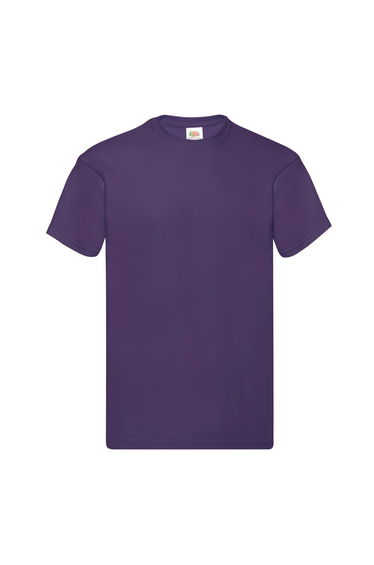Fruit of the Loom Mens Original T-Shirt - Purple