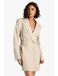 Tall Lace Up Side Blazer Dress