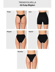 Black Triangle Floral Appliqué Bikini Set - 10