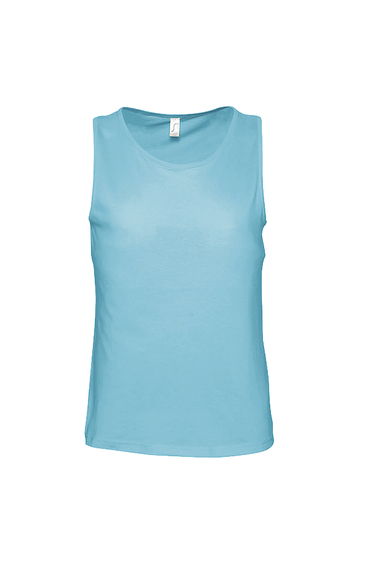 SOLS Mens Justin Sleeveless Tank / Vest Top - Blue Atoll