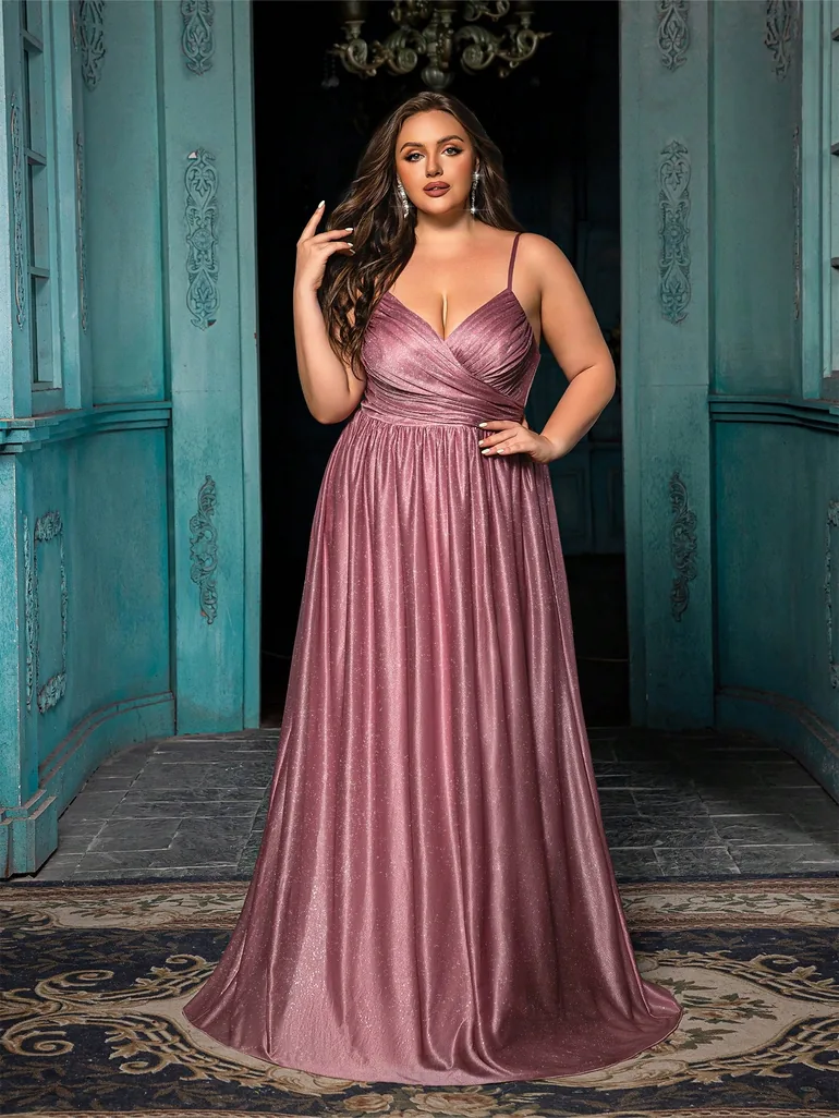 grey blue dress bridesmaid Chic A-Line Maxi Chiffon Plus Size COCOMELODY CB0775, Turquoise ANYA MAXI DRESS - Fall for this airy supplier-DJ upload-20240729 Length:Floor Length