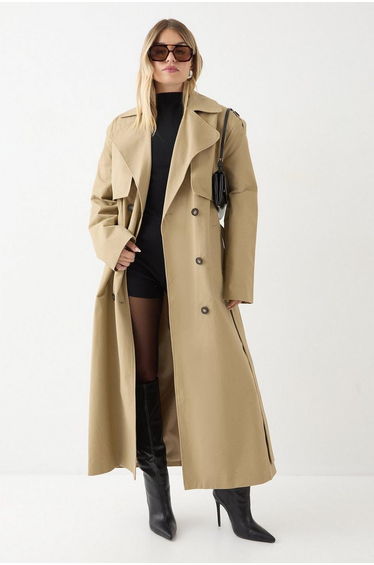 Tailored Maxi Trench Coat
