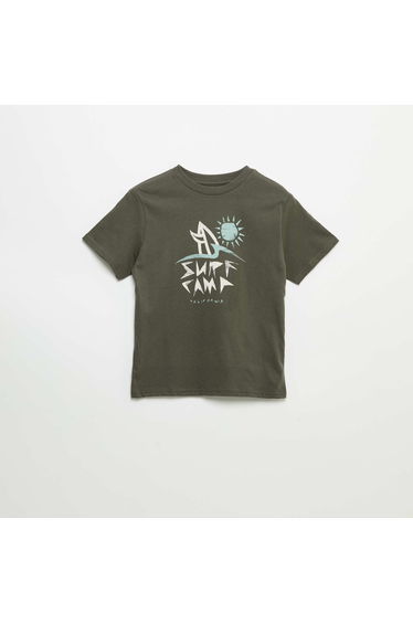 Printed Short-Sleeve T-Shirt ORANGE