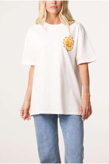 Short Sleeve Back Print T-Shirt