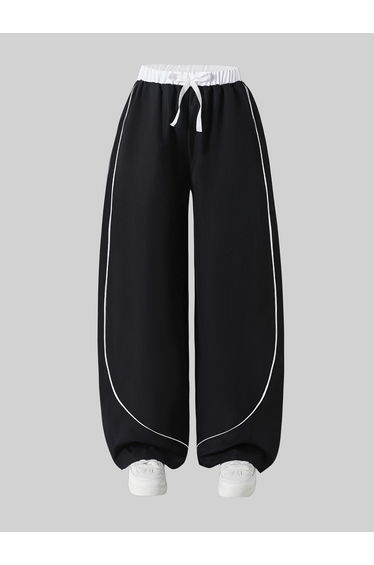 Girls Black Wide Leg Pants