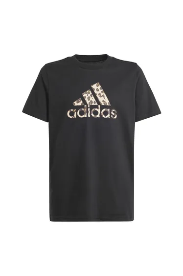 Girl's adidas Juniors Animal Graphic T-Shirt in Black