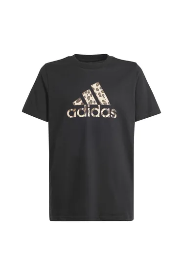 Girl's adidas Juniors Animal Graphic T-Shirt in Black