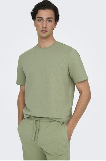 Seersucker Short Sleeve T-Shirt