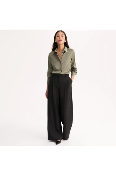 Satin Long Sleeve Shirt