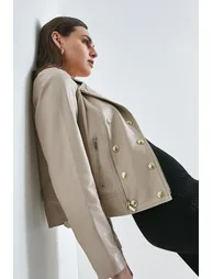 Military Leather Biker - 2