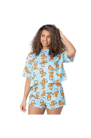 Garfield Womens/Ladies Pyjama Set - Blue