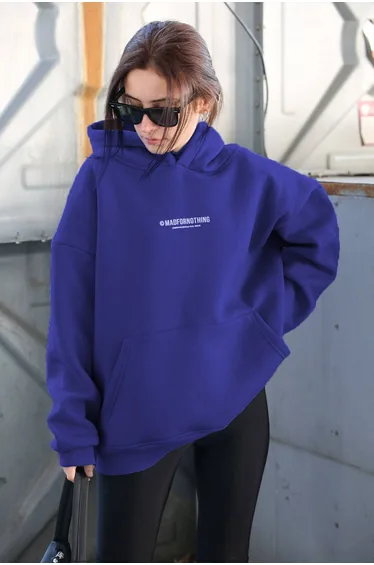 Sweatshirt - Blue - Oversize