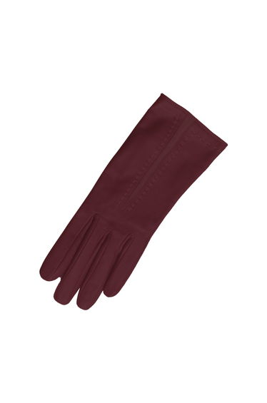 Eastern Counties Leather Womens/Ladies Sadie Contrast Panel Gloves - Cranberry/Cranberry