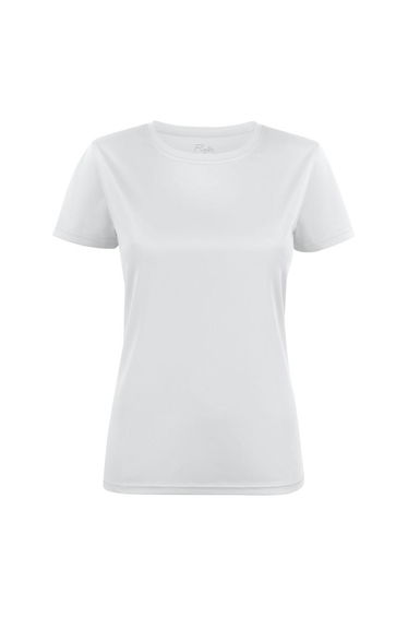 Printer RED Womens/Ladies Run T-Shirt - White