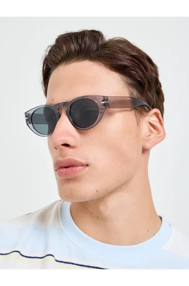 Solid Round Sunglasses