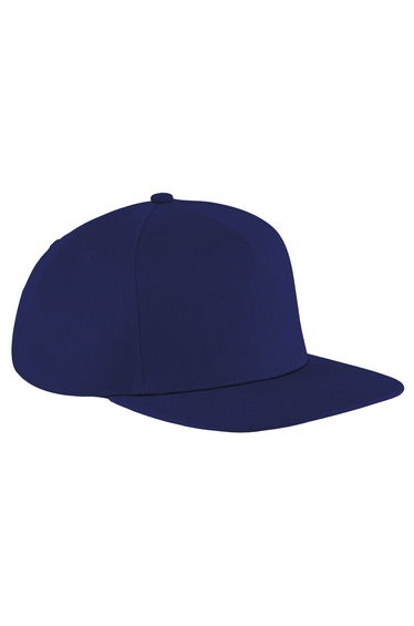 Beechfield Unisex Original Flat Peak Snapback Cap - French Navy/French Navy