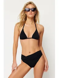 Black Knotted Bikini Bottom - 1