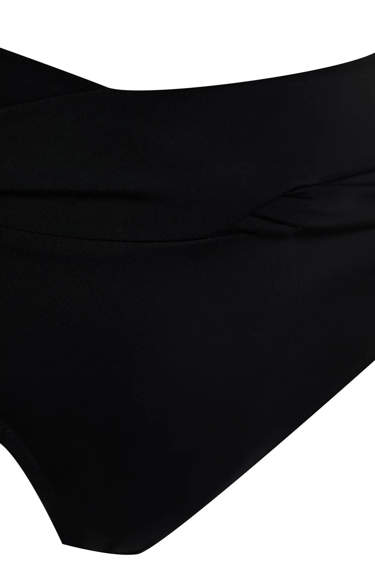 Black Knotted Bikini Bottom - 6