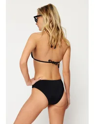 Black Knotted Bikini Bottom - 3