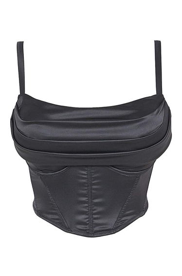 Simply Be Sexy Satin Cowl Neck Corset