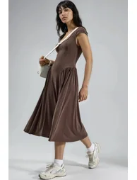 BUSEM Paneled Knit Midi Dress - 5