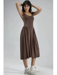 BUSEM Paneled Knit Midi Dress - 3