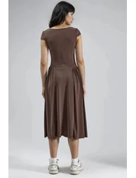 BUSEM Paneled Knit Midi Dress - 2