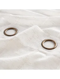 ستارة فوال كتان و بوليستر بفتحة حلقات - 3