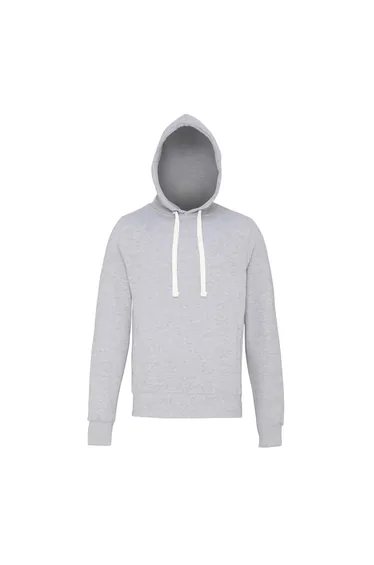 AWDis Just Hoods Mens Chunky Pullover Hoodie - Heather Grey