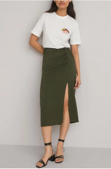 Straight Midaxi Skirt