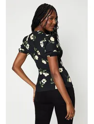 Keyhole Neck With Puff Sleeve - 2