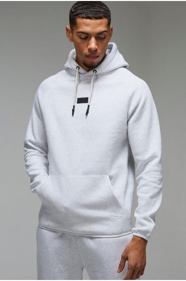 Man Active Regular Fit Badge Hoodie