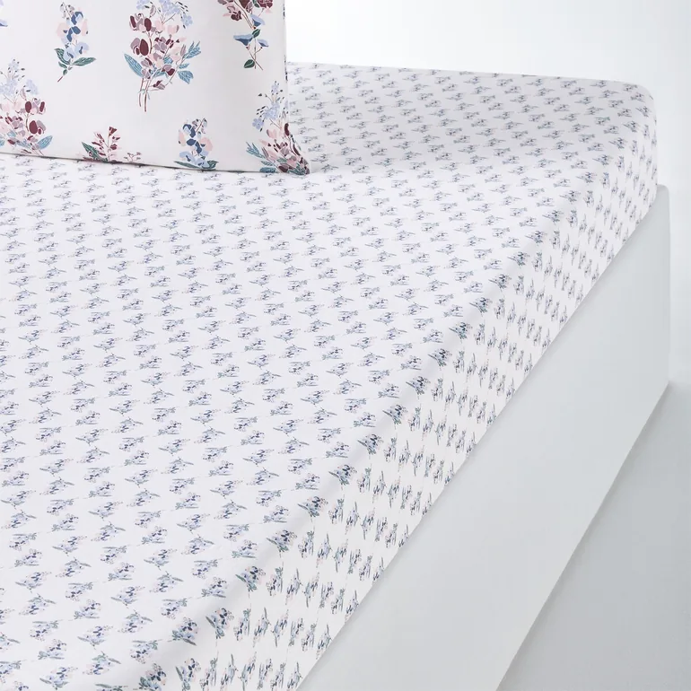 Jeanne Washed Cotton Fitted Sheet