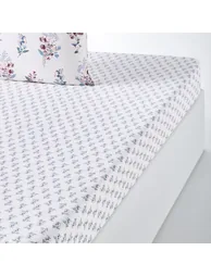 Jeanne Washed Cotton Fitted Sheet