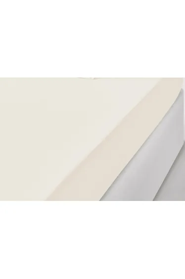 شرشف سرير قطن سادة بحواف مطاطية