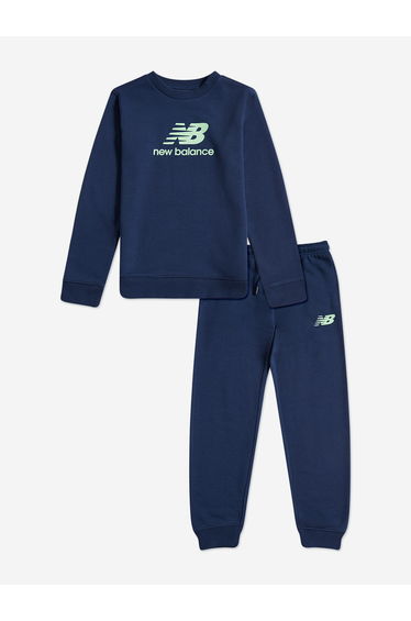Boys Stacked Logo Tracksuit in Navy